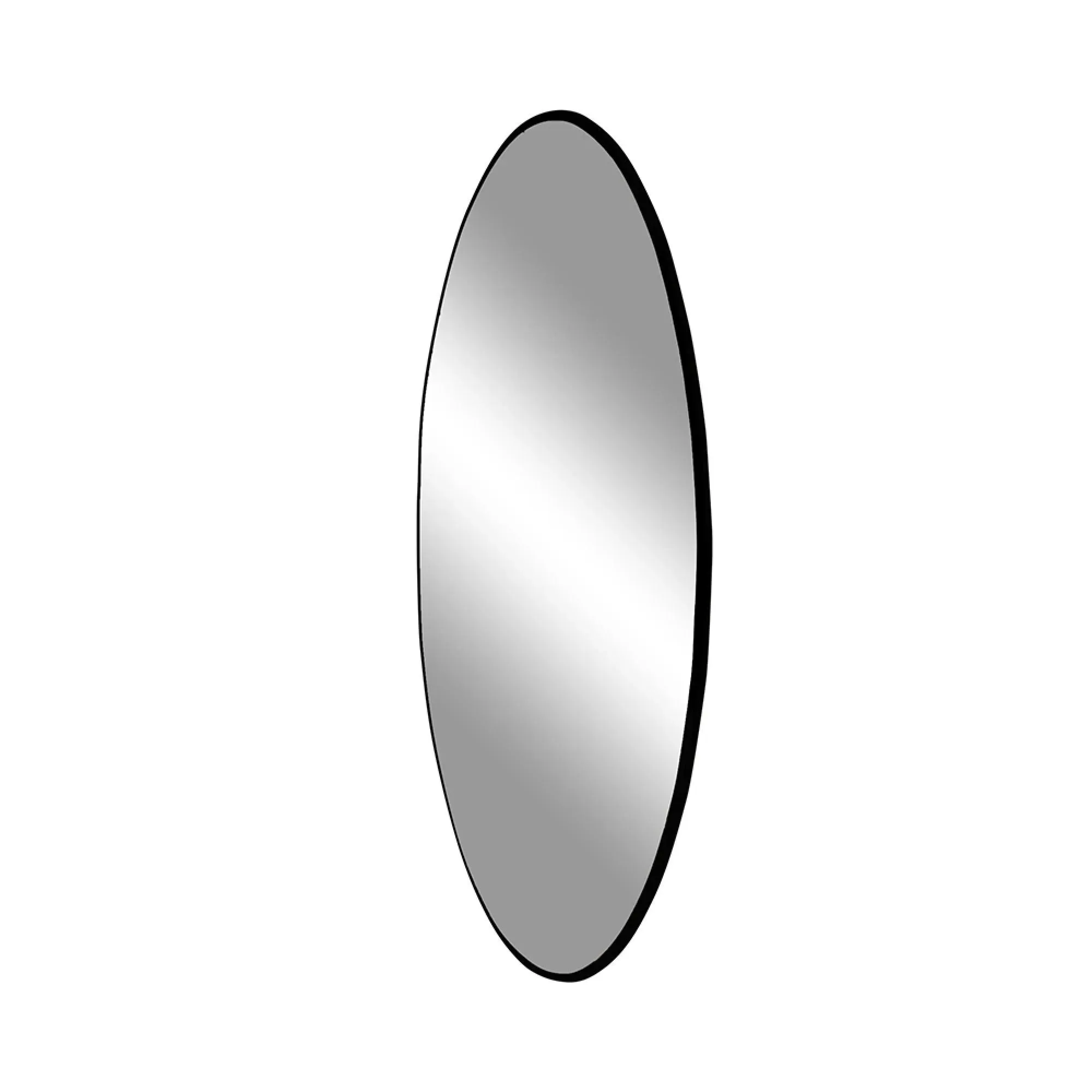 Jersey Round Wall Mirror - Black