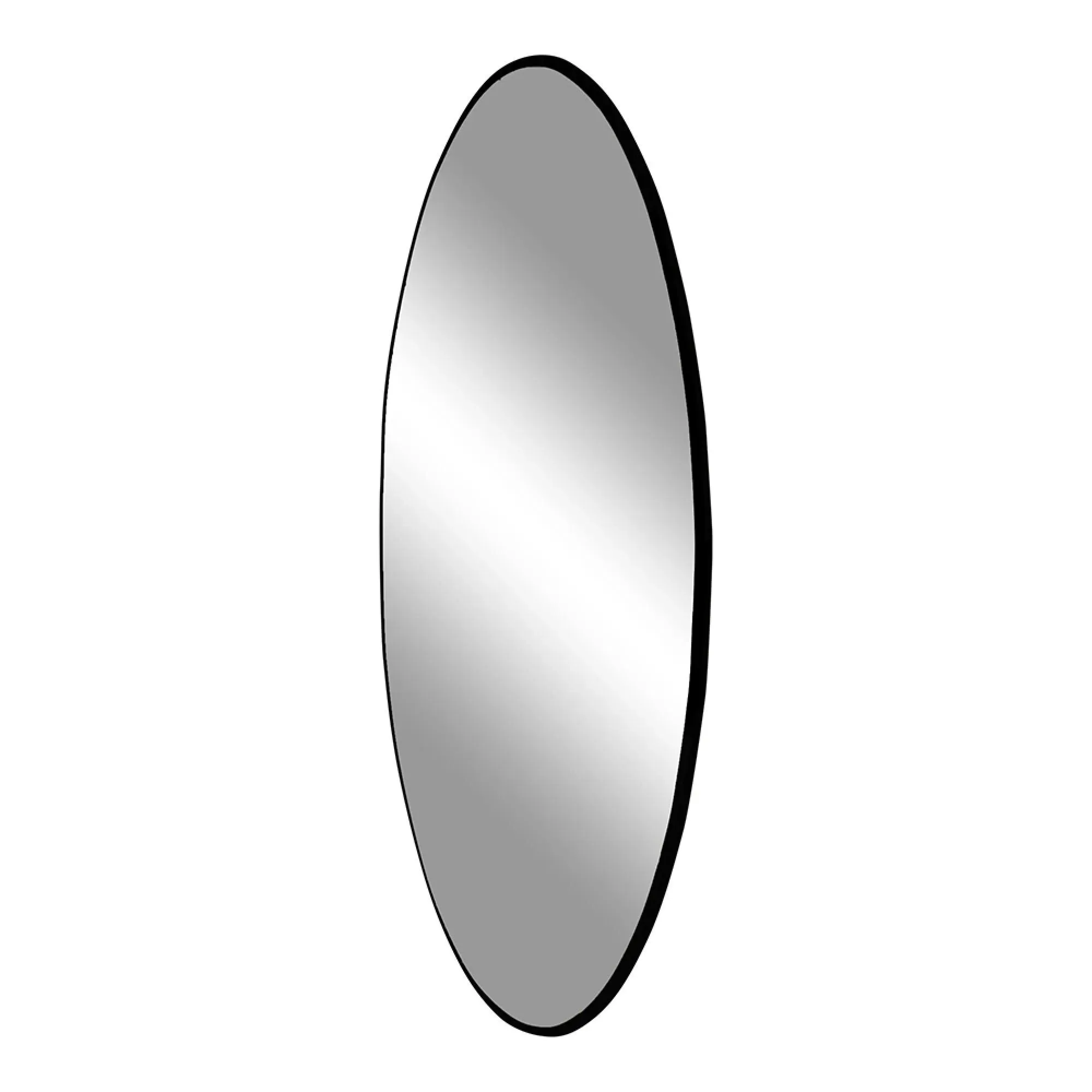 Jersey Round Wall Mirror - Black