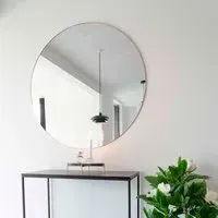 Jersey Round Wall Mirror - Brass