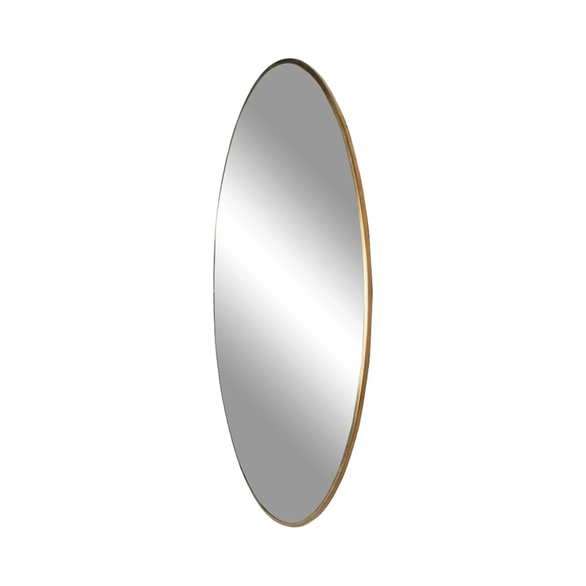 Jersey Round Wall Mirror - Brass