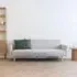 Kells Click Clack Sofa Bed with Natural Legs - Sand, Fabric