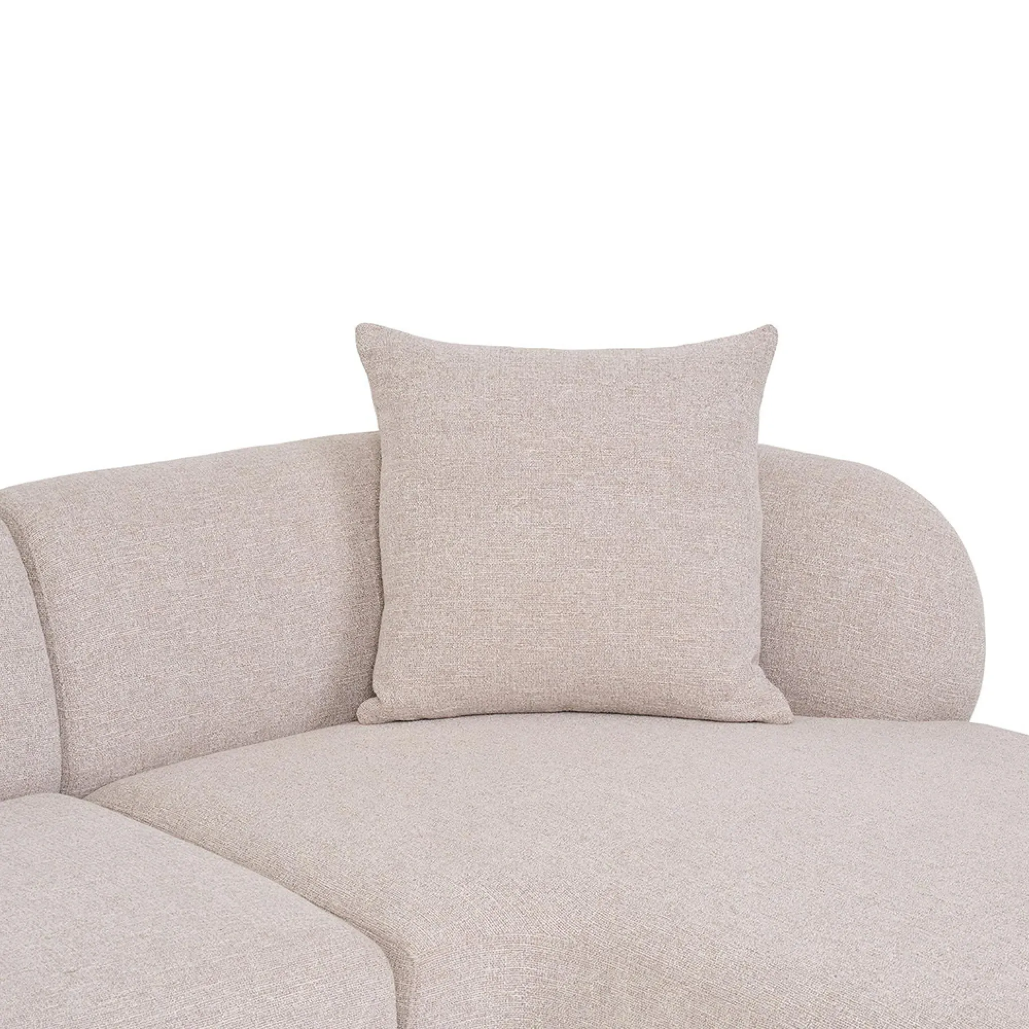 Kingston LHF Lounge Sofa - Natural, Fabric