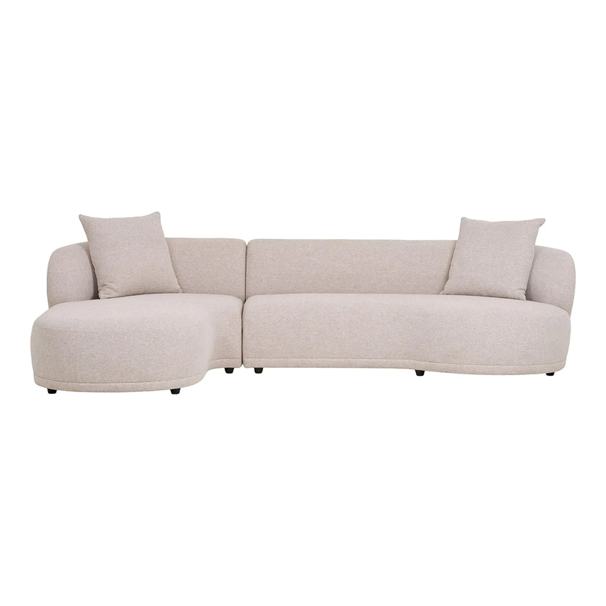 Kingston RHF Lounge Sofa - Natural, Fabric