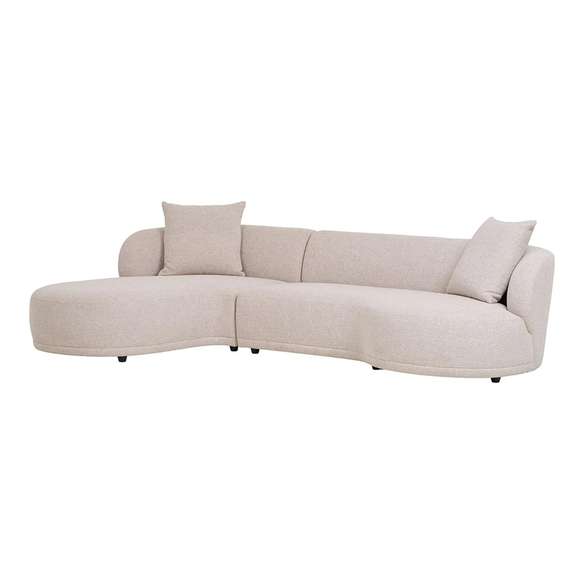 Kingston RHF Lounge Sofa - Natural, Fabric