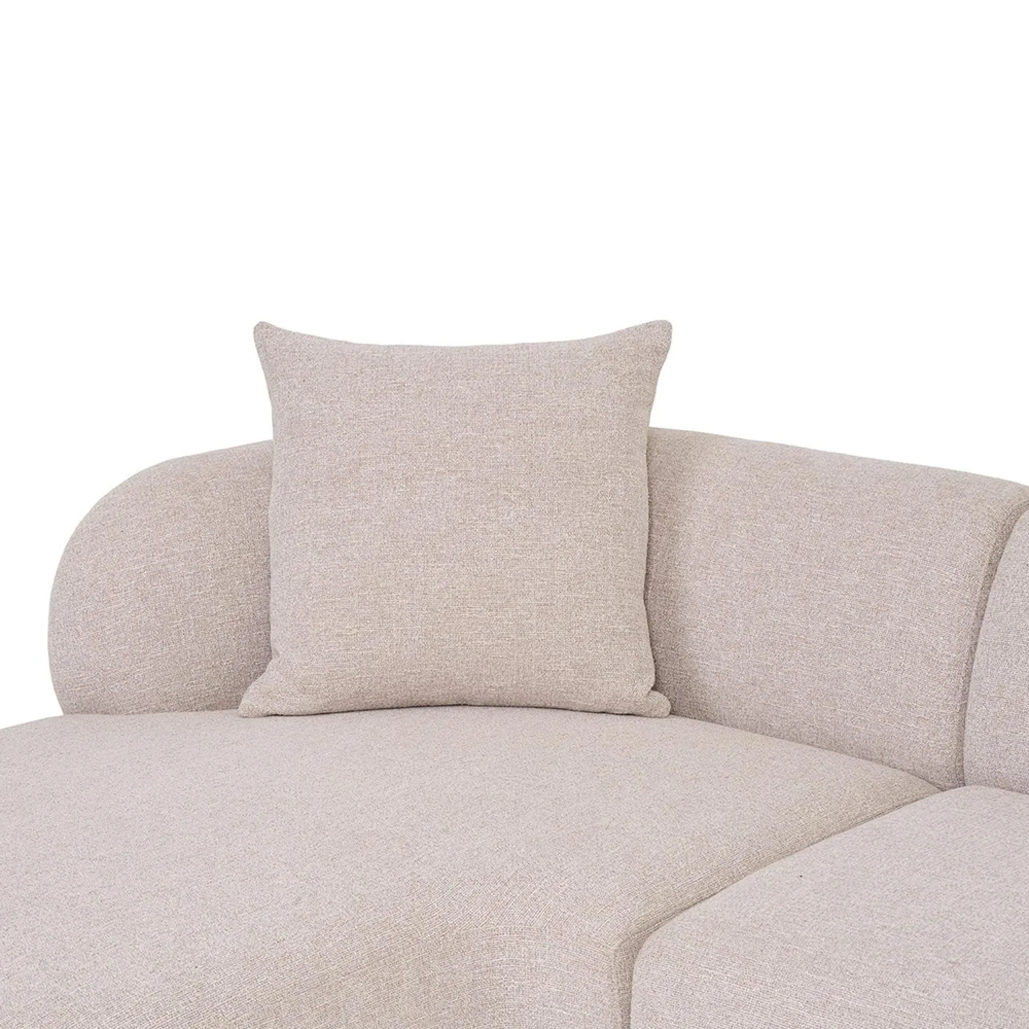 Kingston RHF Lounge Sofa - Natural, Fabric