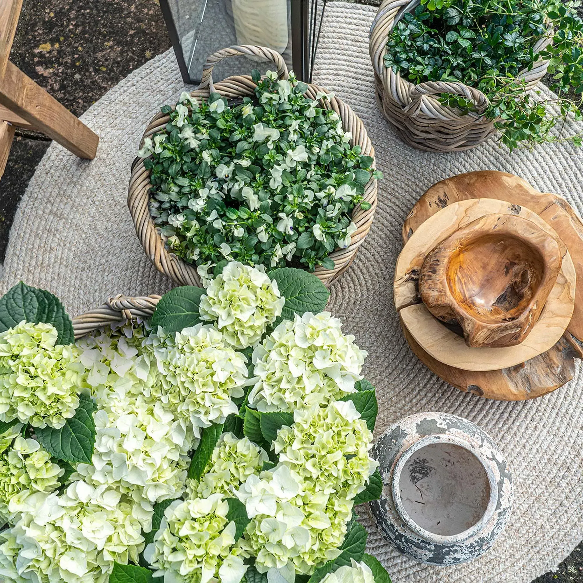 Kuta Kubu Rattan Basket Set of 3 - Brown