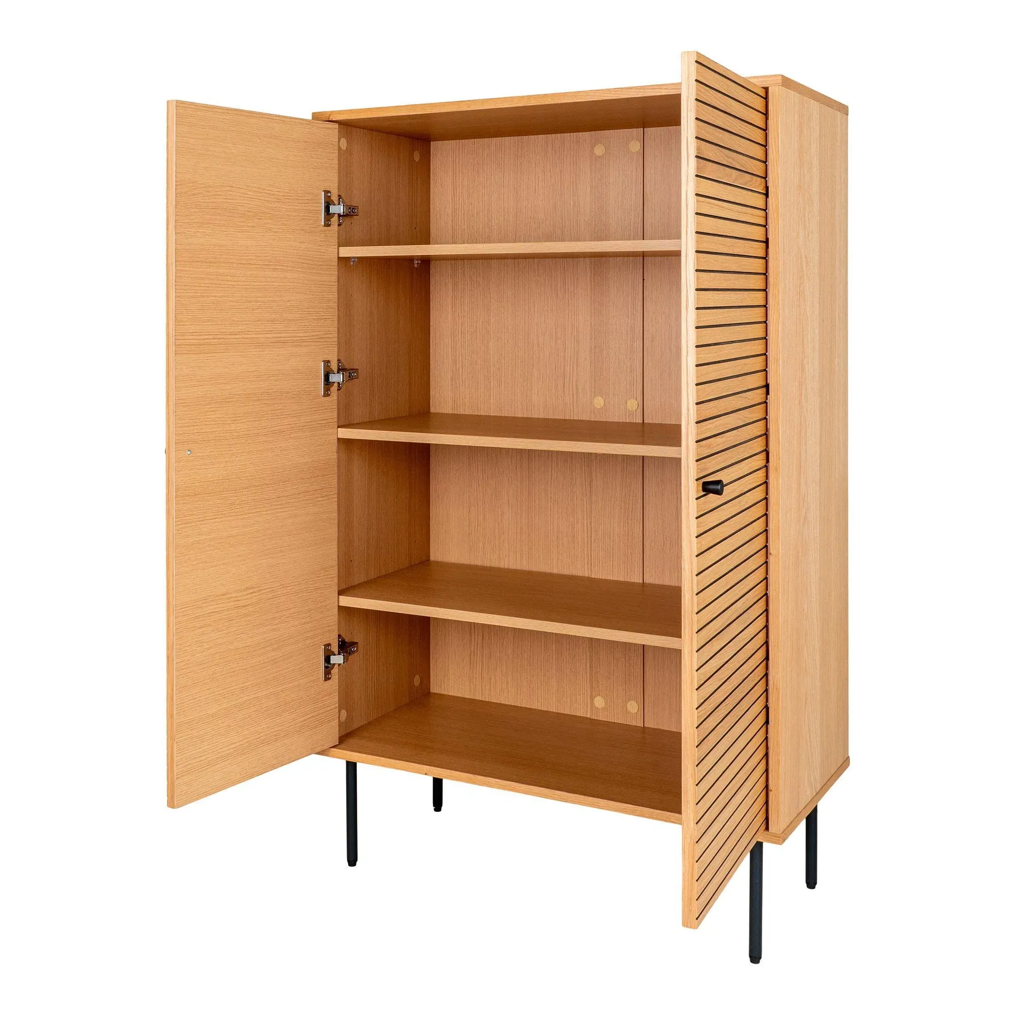 Kyoto 2 Door Hall Cabinet - Natural Oak