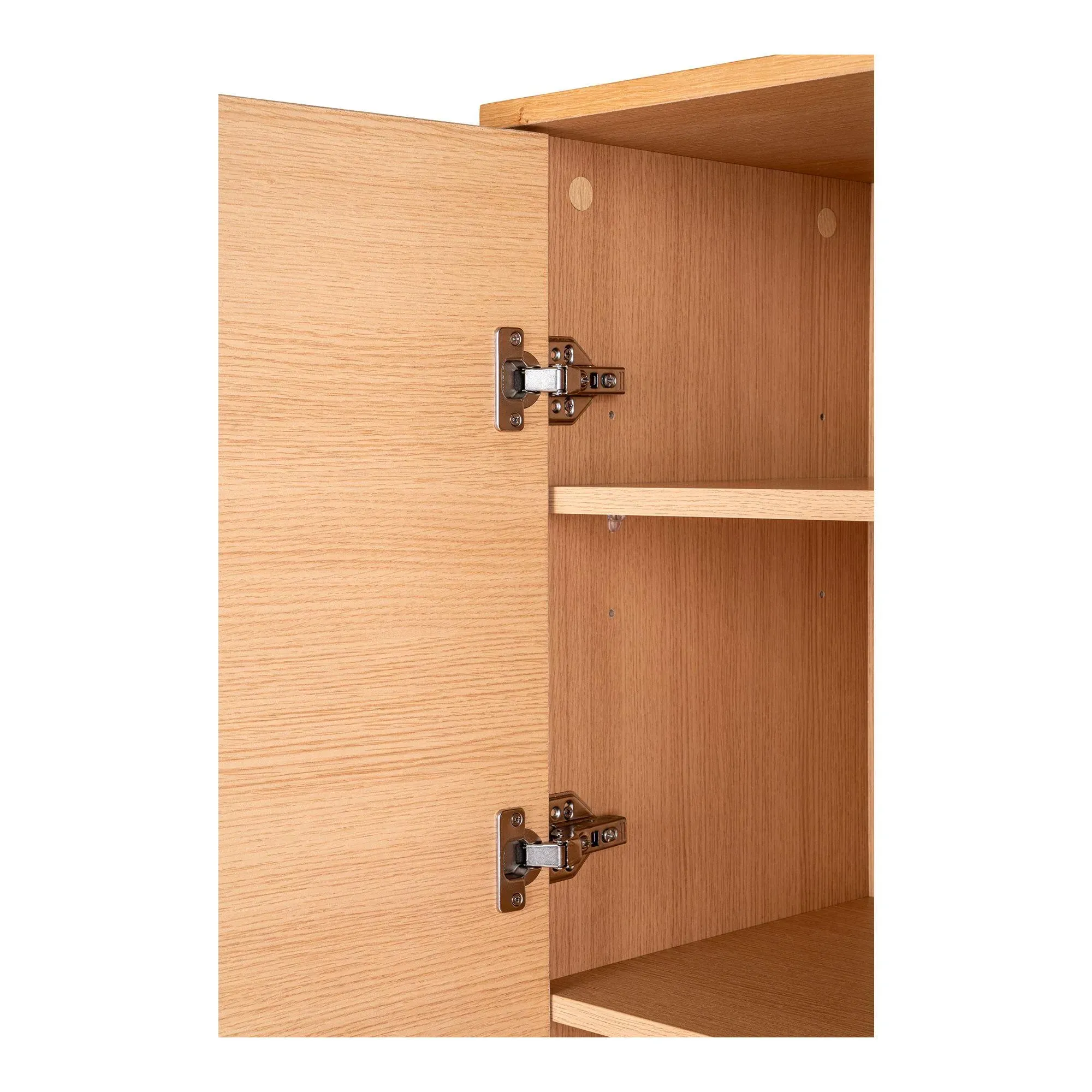 Kyoto 2 Door Hall Cabinet - Natural Oak