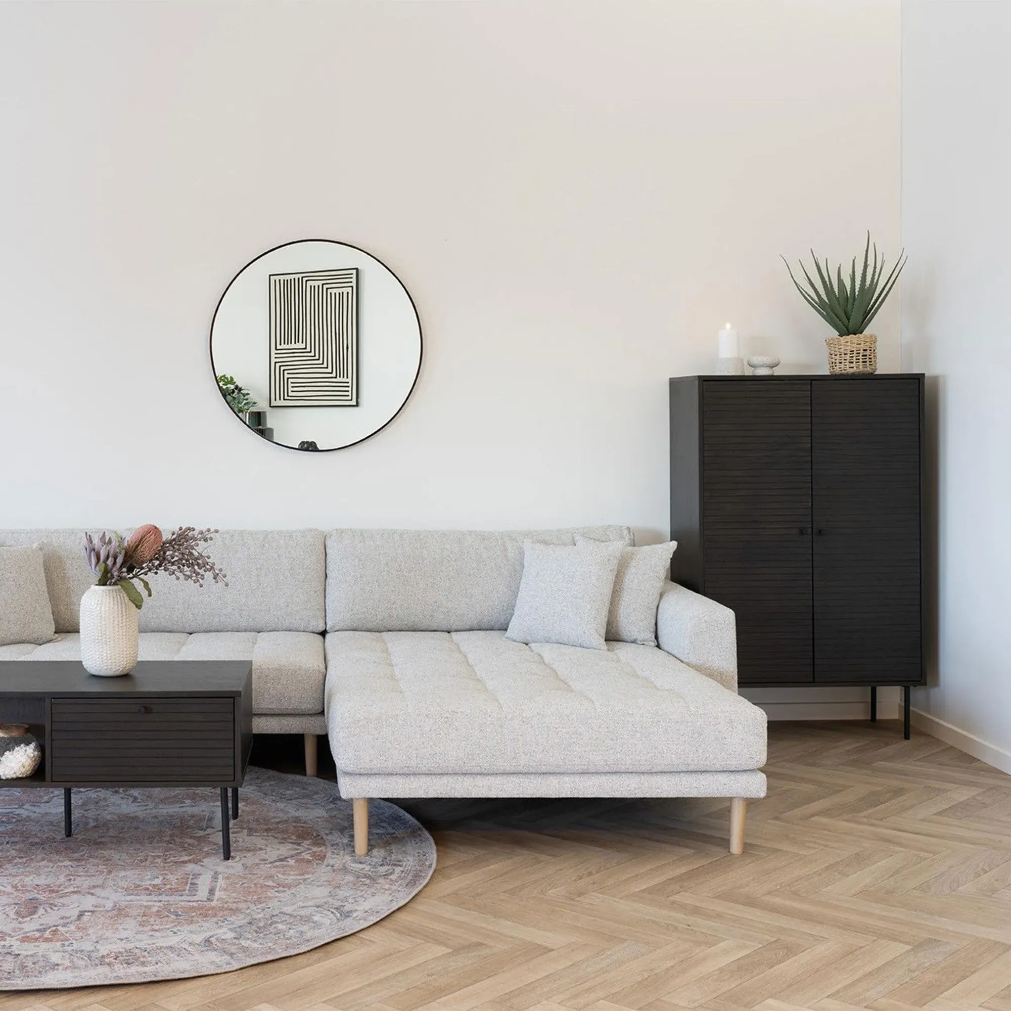 Kyoto 2 Door Hall Cabinet - Smoked Oak