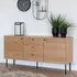 Kyoto 2 Door Medium Sideboard - Natural, Oak