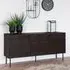 Kyoto 2 Door Medium Sideboard - Smoked, Oak