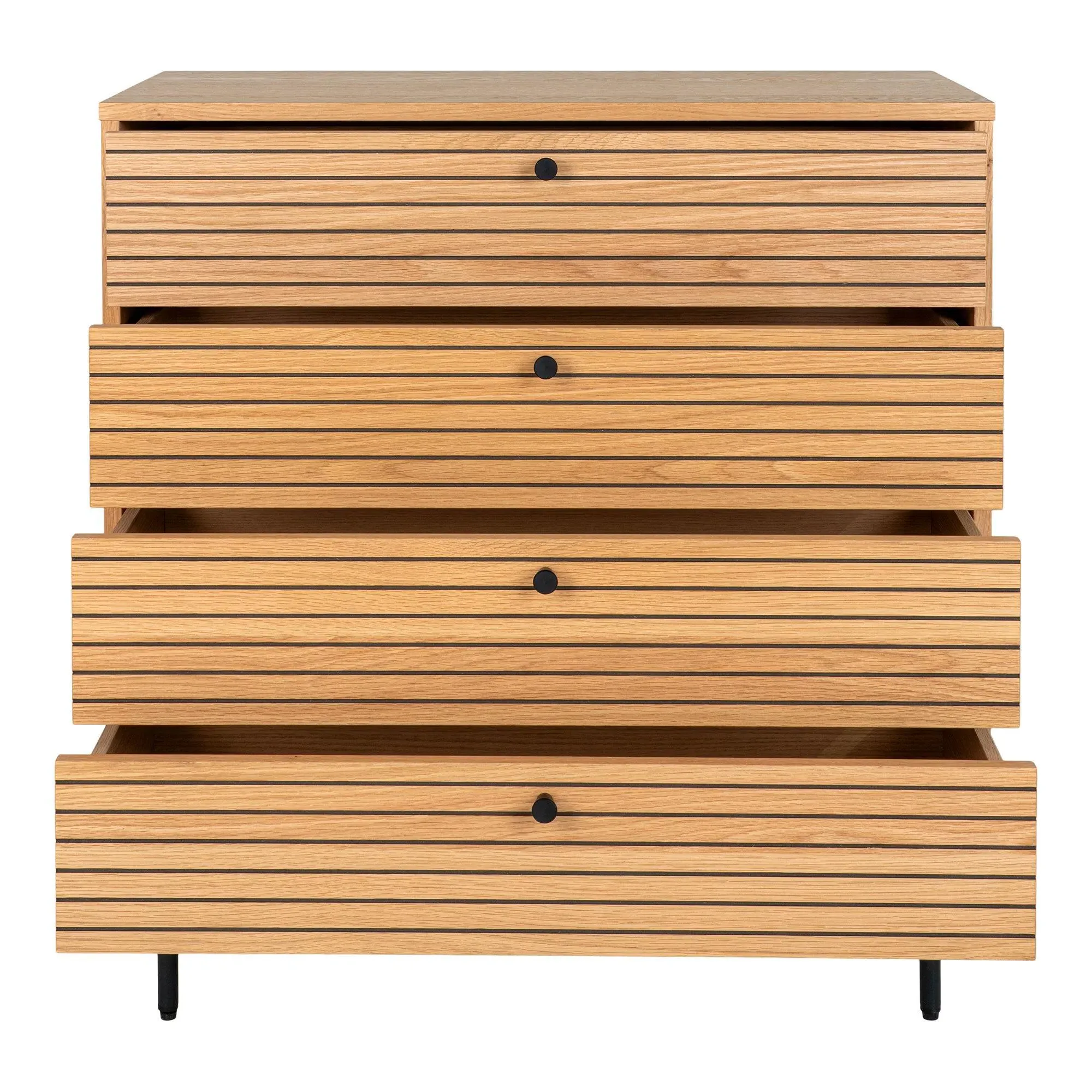 Kyoto 4 Drawer Chest - Natural Oak