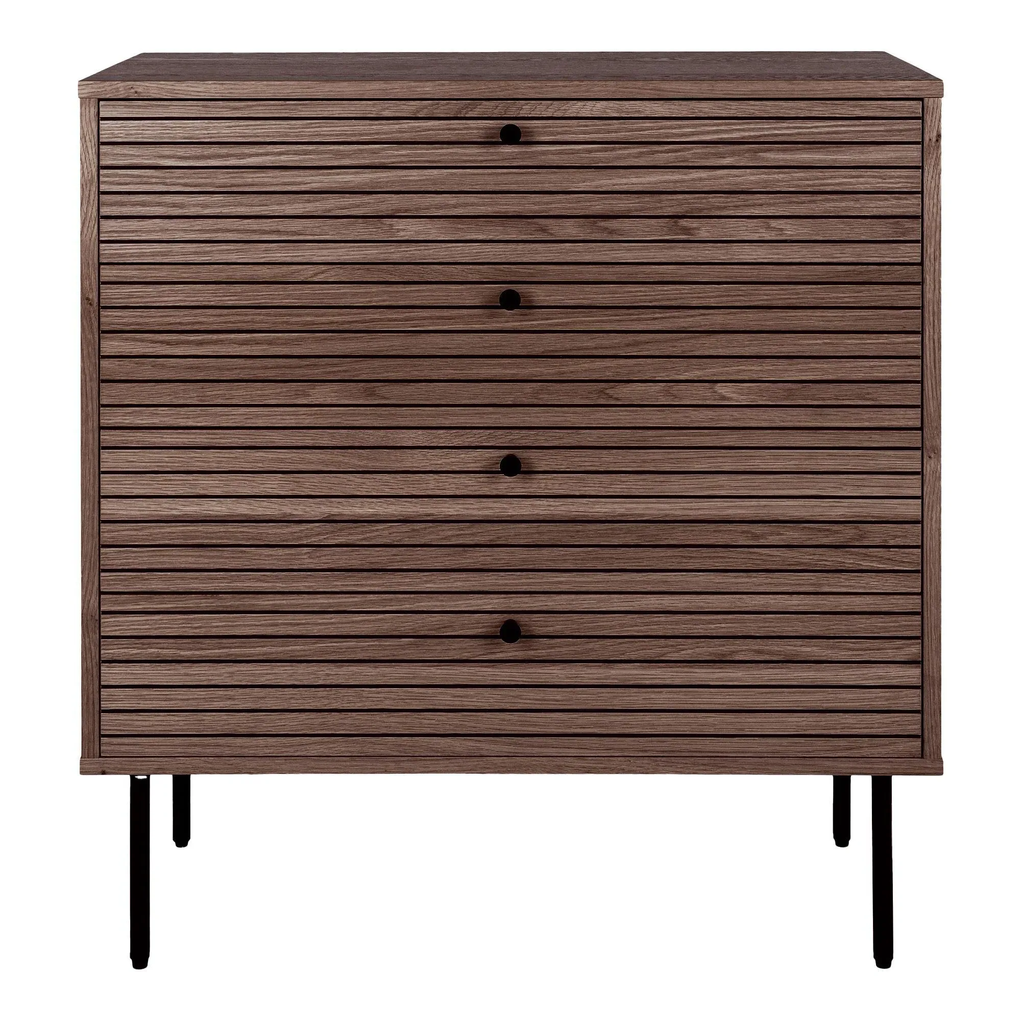 Kyoto 4 Drawer Chest - Smoked Oak