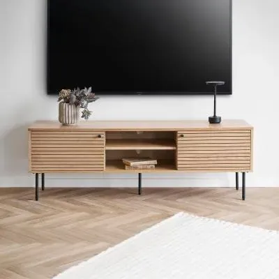 Kyoto Oak 150cm TV Unit with Storage - Natural image