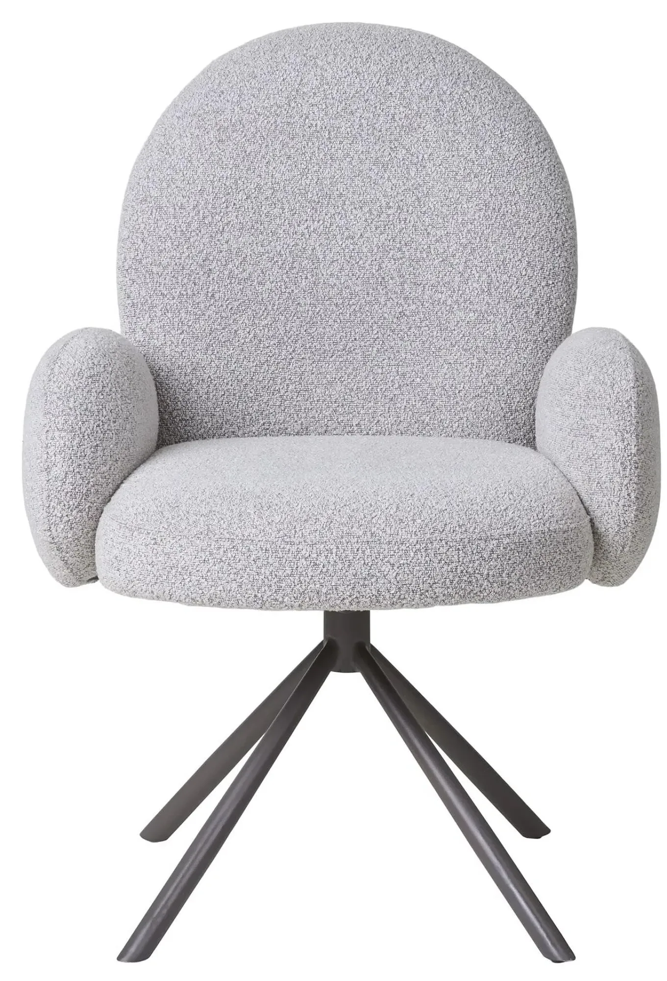 Lana Boucle Swivel Dining Chair - Sand