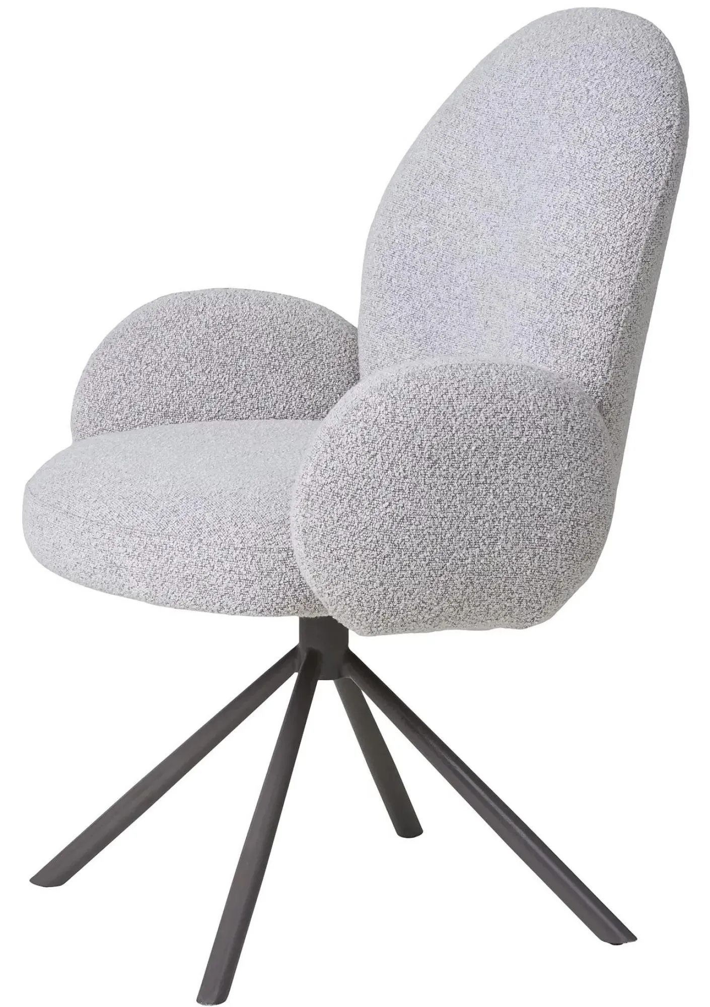 Lana Boucle Swivel Dining Chair - Sand