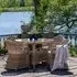 Larisa 4-Seater Round Dining Set - Kubu, Rattan