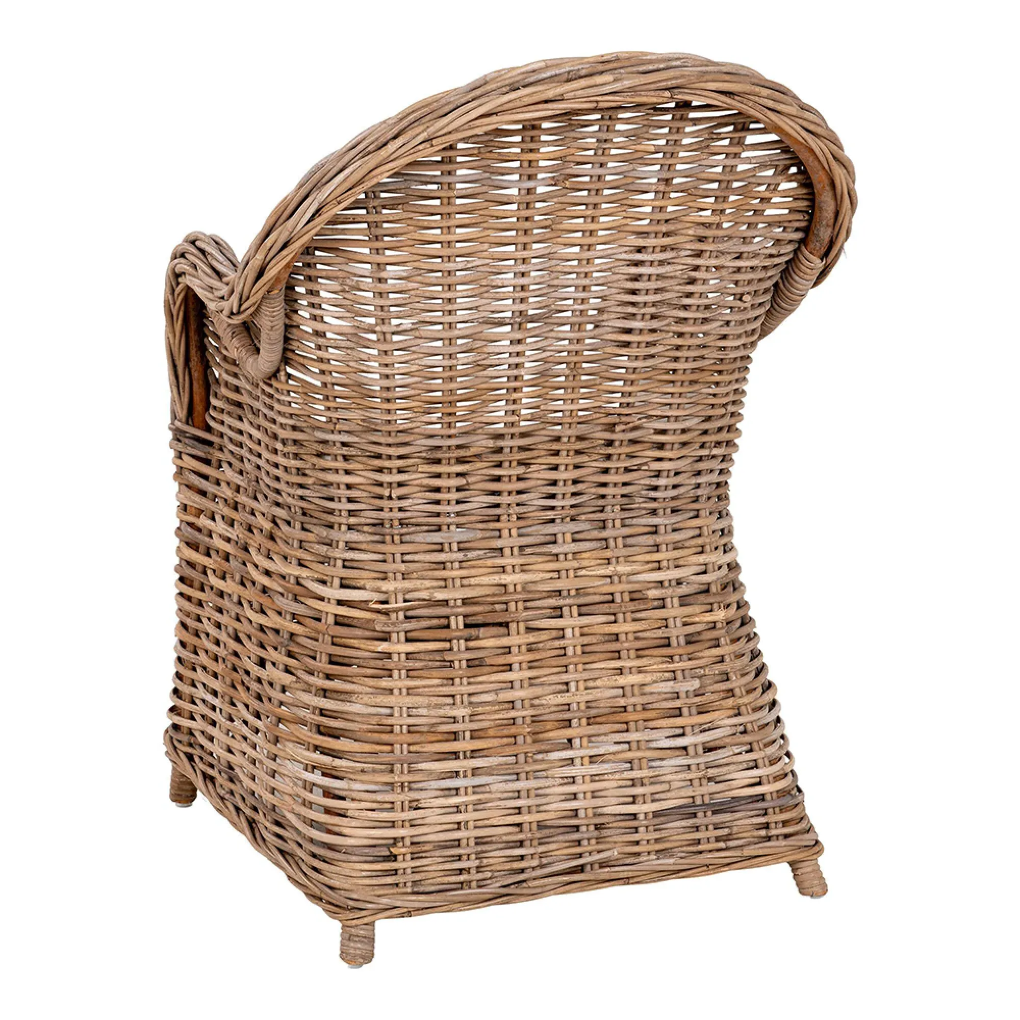 Larisa Rattan Garden Dining Armchair - Brown