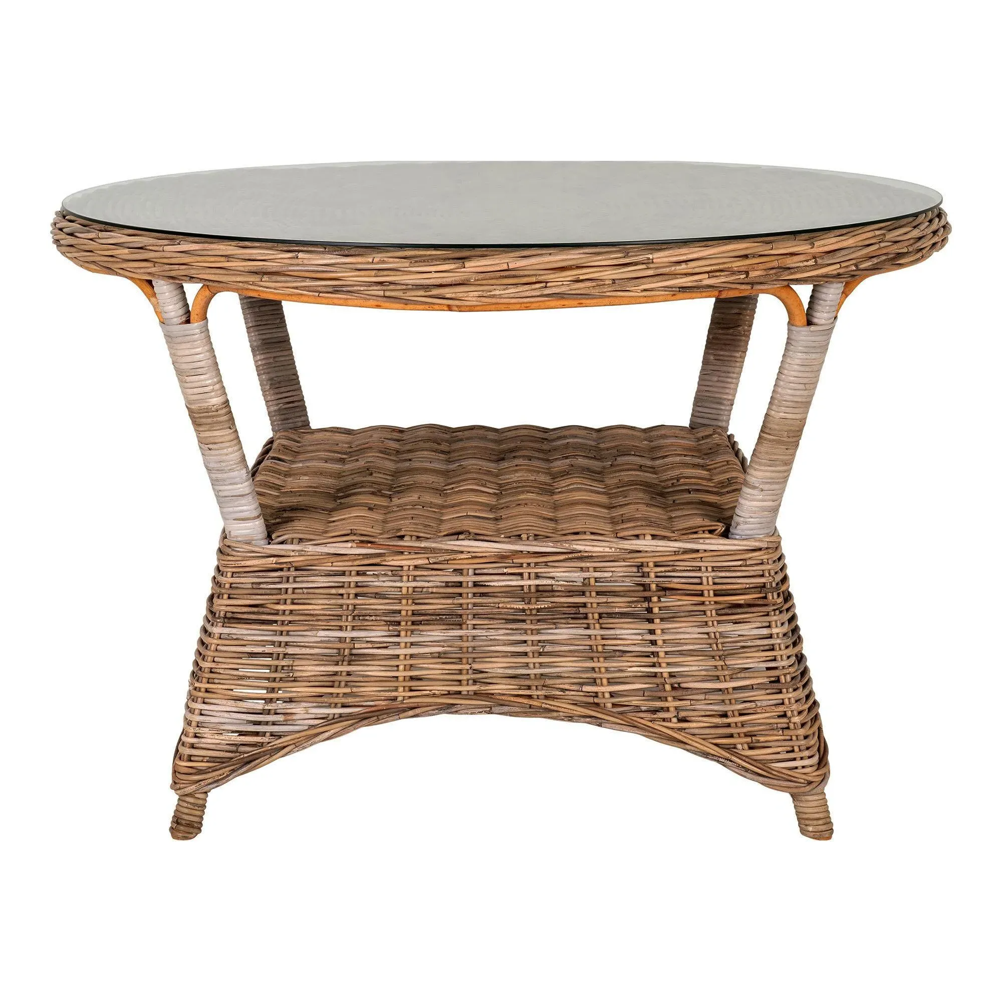 Larisa Round Dining Table - Kubu, Rattan