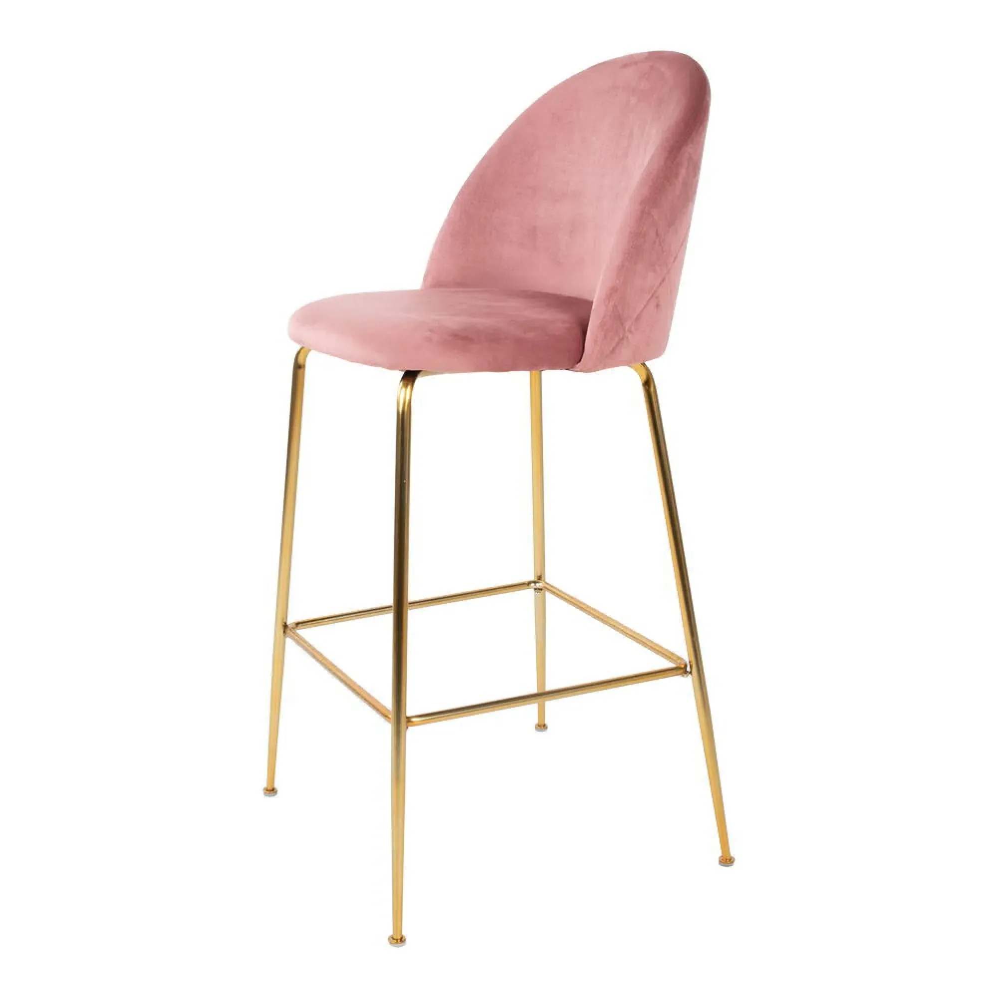 Lausanne Barstool Set of 2 - Rose, Velvet