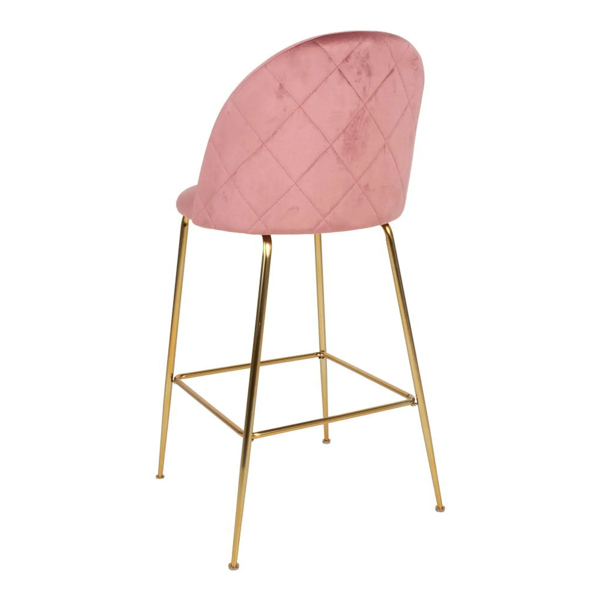 Lausanne Barstool Set of 2 - Rose, Velvet