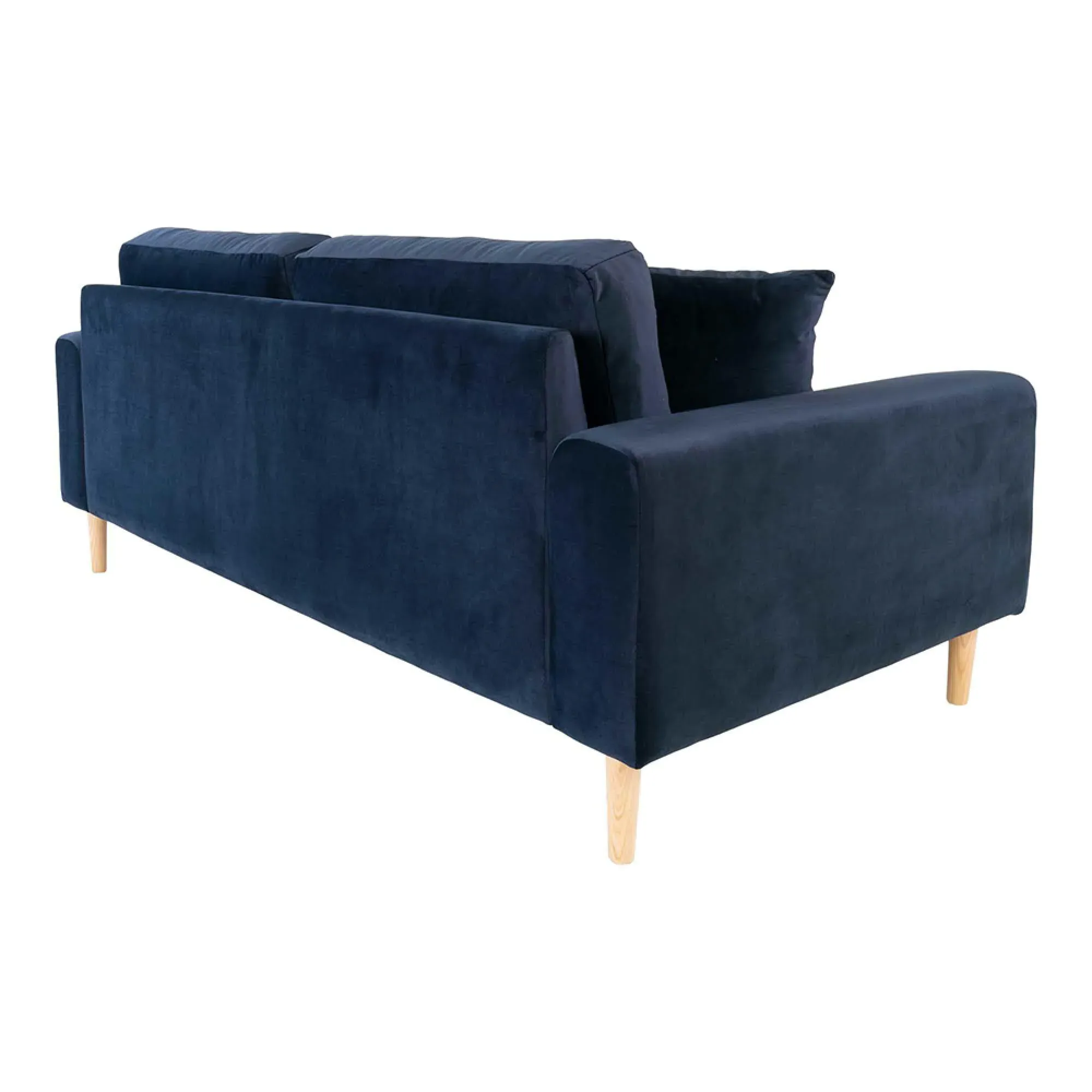 Lido 2.5 Seater Sofa - Blue, Velvet