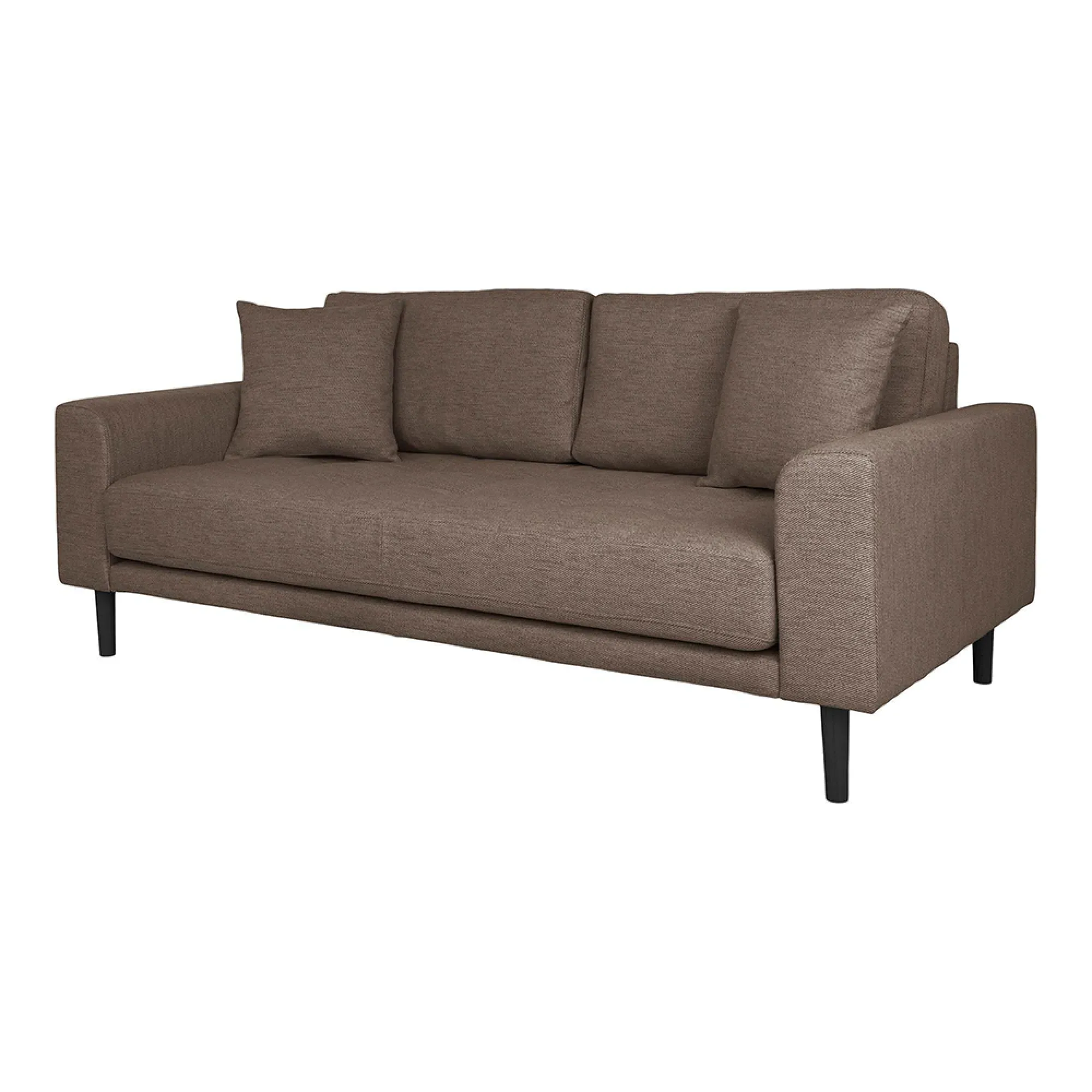 Lido 2.5 Seater Sofa - Brown, Fabric
