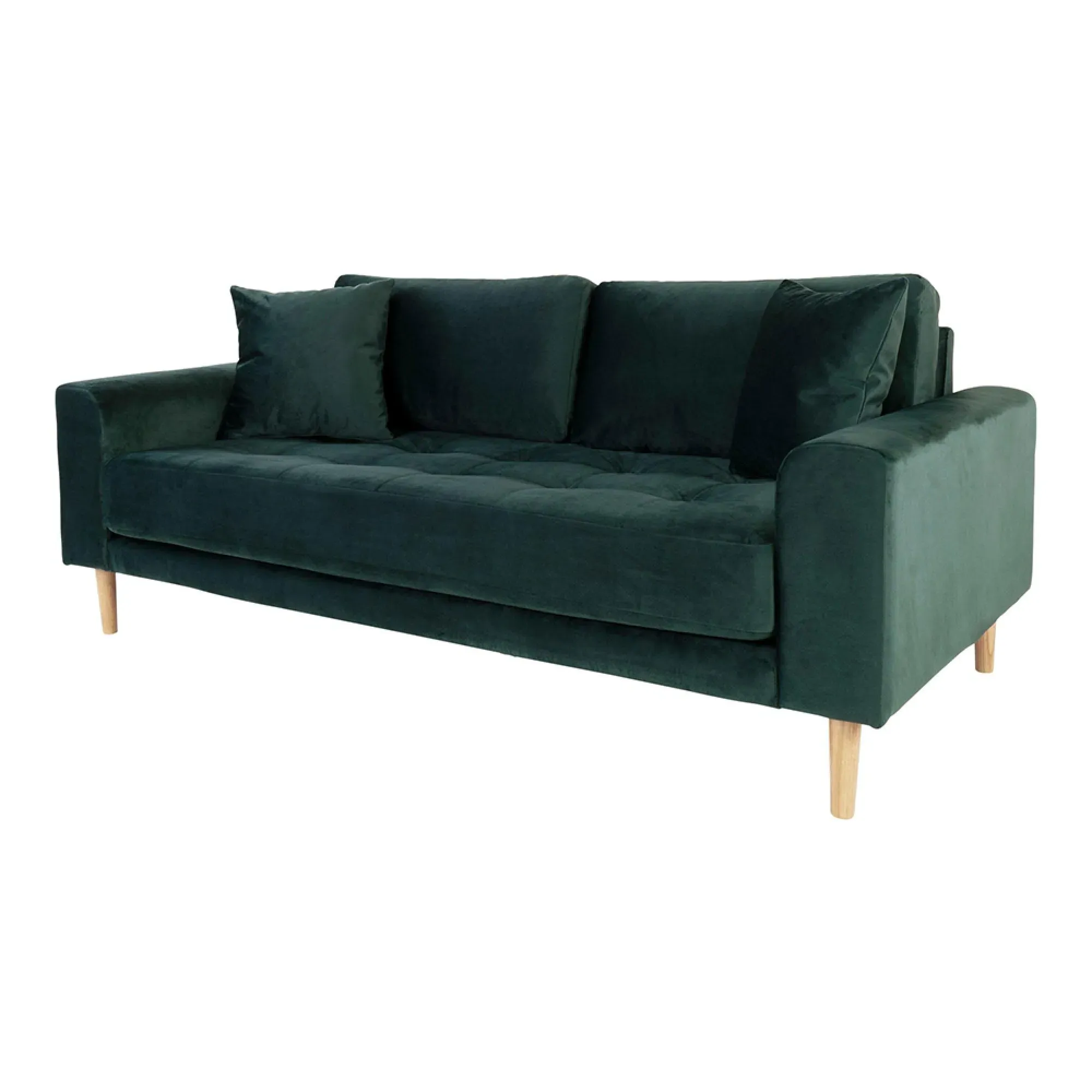 Lido 2.5 Seater Sofa - Green, Fabric