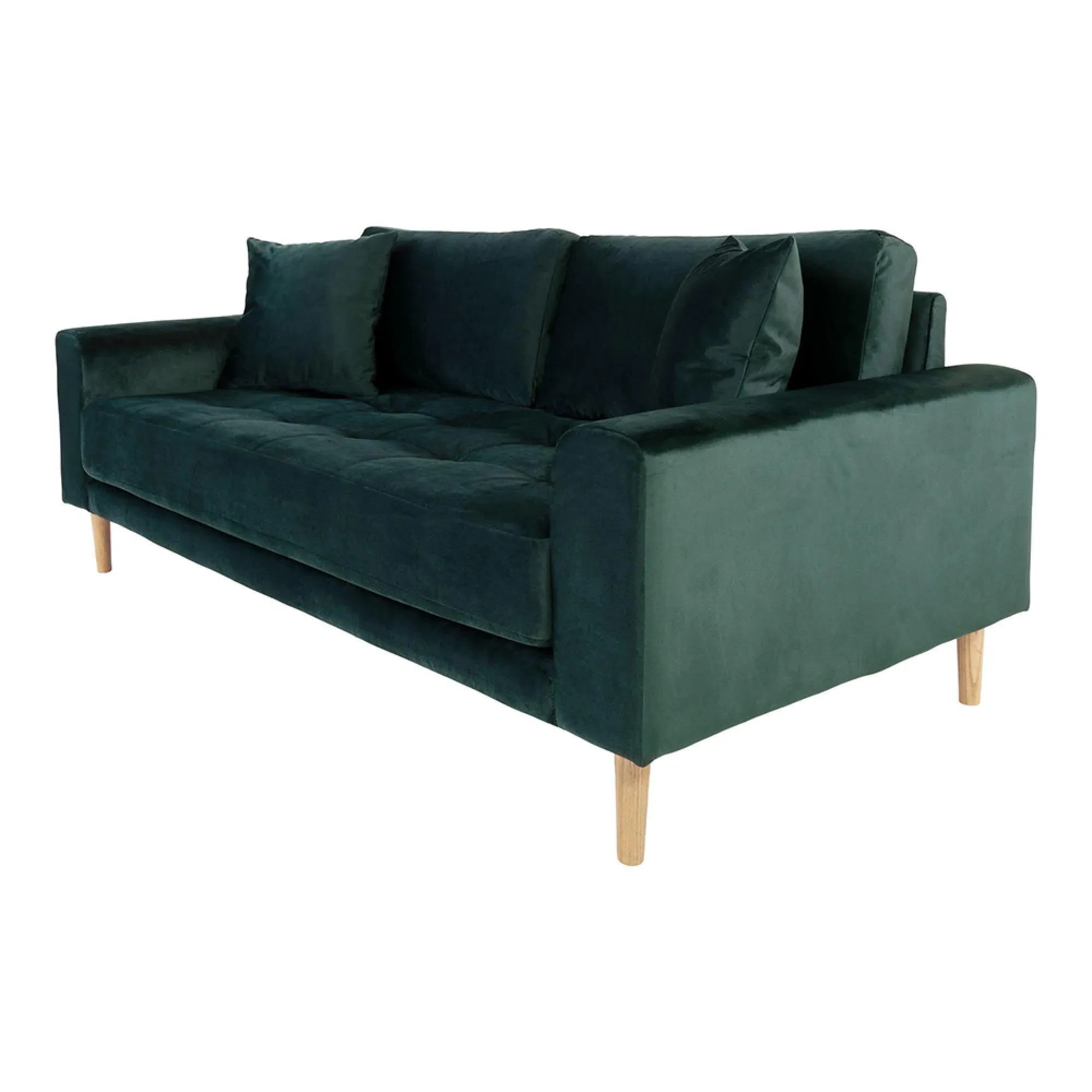 Lido 2.5 Seater Sofa - Green, Fabric