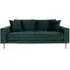 Lido 2.5 Seater Sofa - Green, Fabric