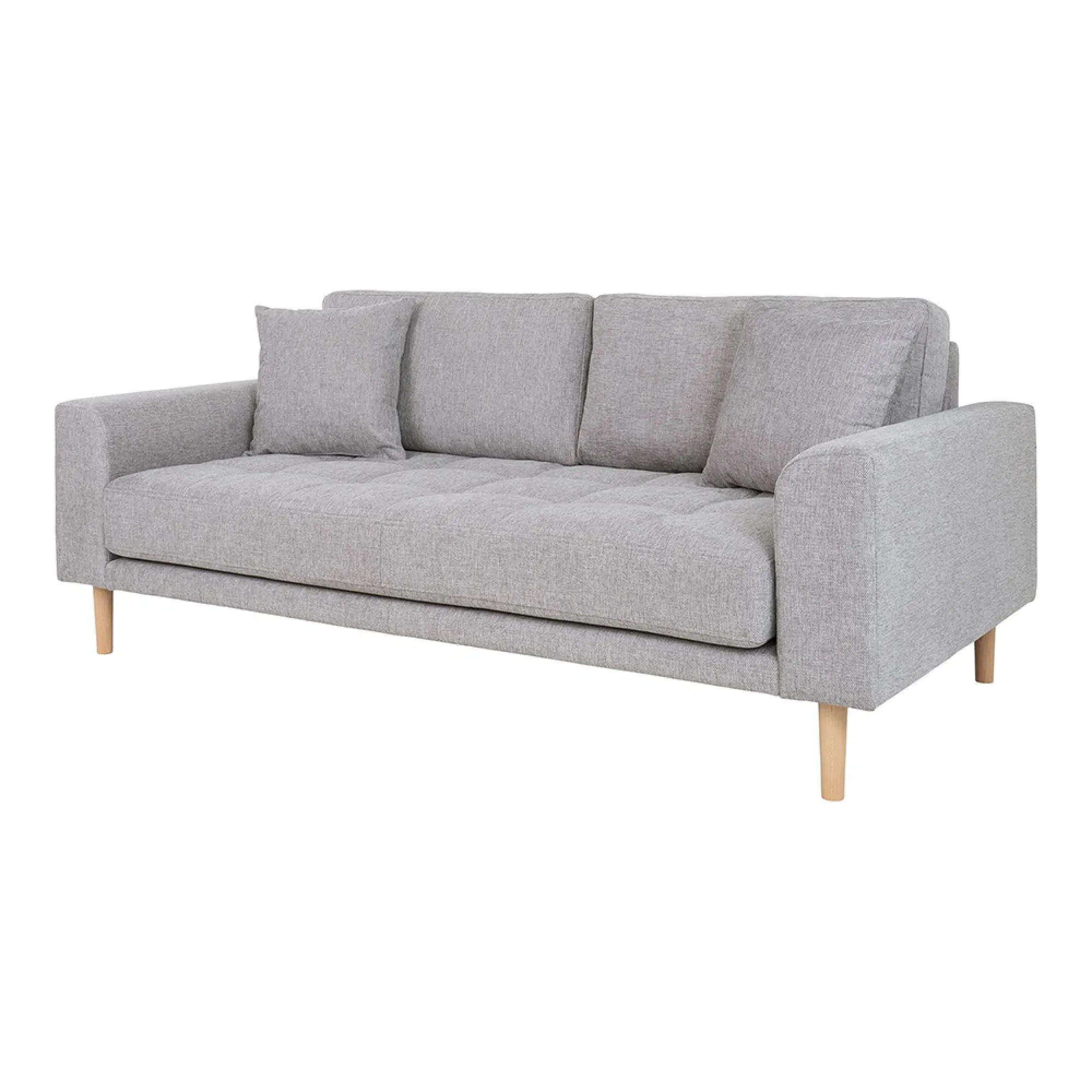 Lido 2.5 Seater Sofa - Light Grey, Fabric