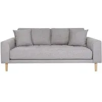 Lido 2.5 Seater Sofa - Light Grey, Fabric