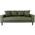 Lido 2.5 Seater Sofa - Olive Green, Fabric