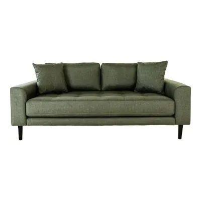 Lido 2.5 Seater Sofa - Olive Green, Fabric