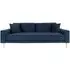 Lido 3-Seater Sofa - Blue, Velvet