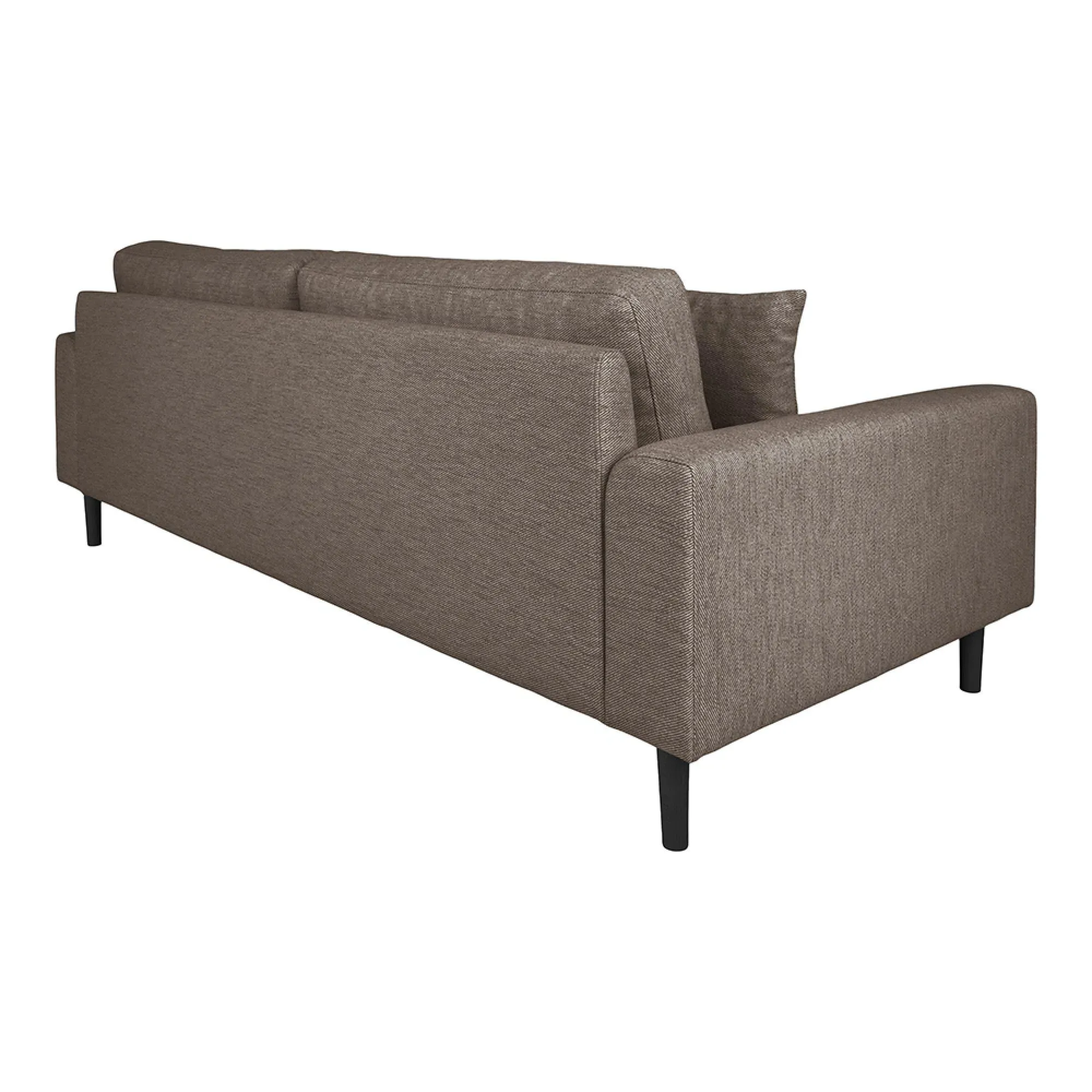 Lido 3-Seater Sofa - Brown, Fabric