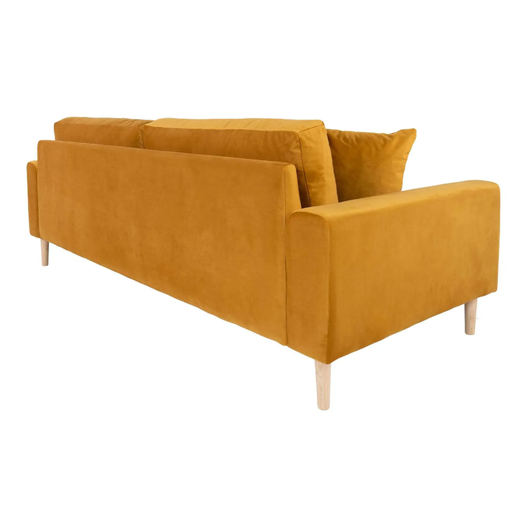 Lido 3-Seater Sofa - Mustard, Fabric
