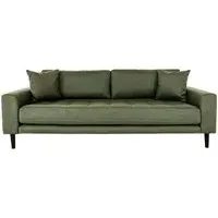 Lido 3-Seater Sofa - Olive Green, Fabric