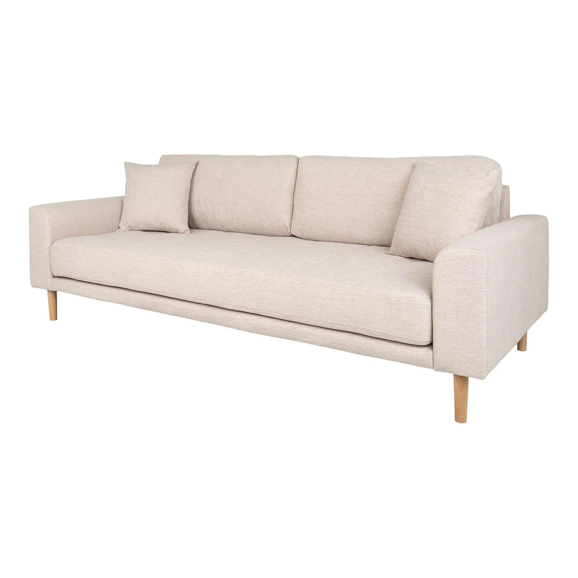 Lido 3-Seater Sofa - Sand, Fabric