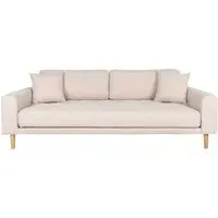 Lido 3-Seater Sofa - Sand, Fabric