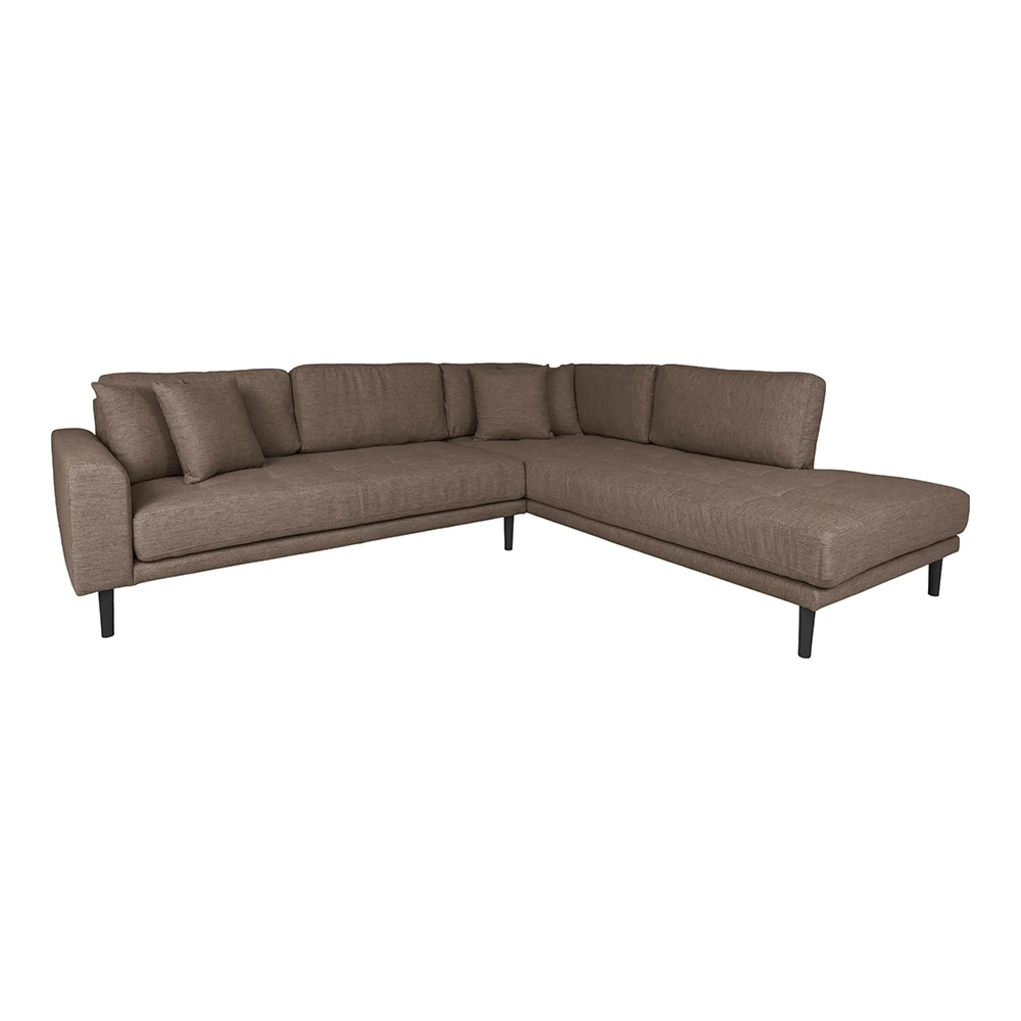 Lido Corner Sofa Open End LHF - Brown