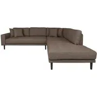Lido Corner Sofa Open End LHF - Brown