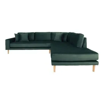 Lido Corner Sofa Open End LHF - Green