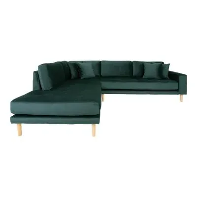 Lido Corner Sofa Open End RHF - Green