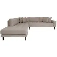 Lido Corner Sofa Open End RHF - Stone, Fabric