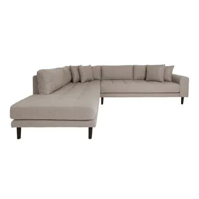 Lido Corner Sofa Open End RHF - Stone, Fabric