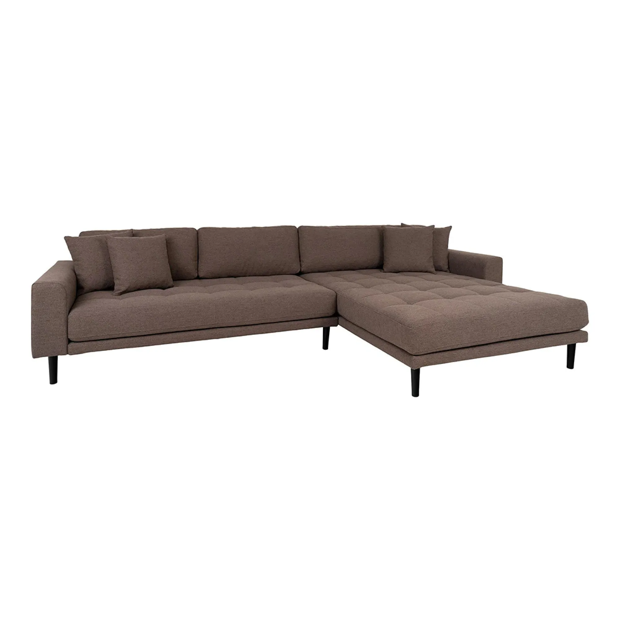 Lido LHF Lounge Sofa - Brown, Fabric