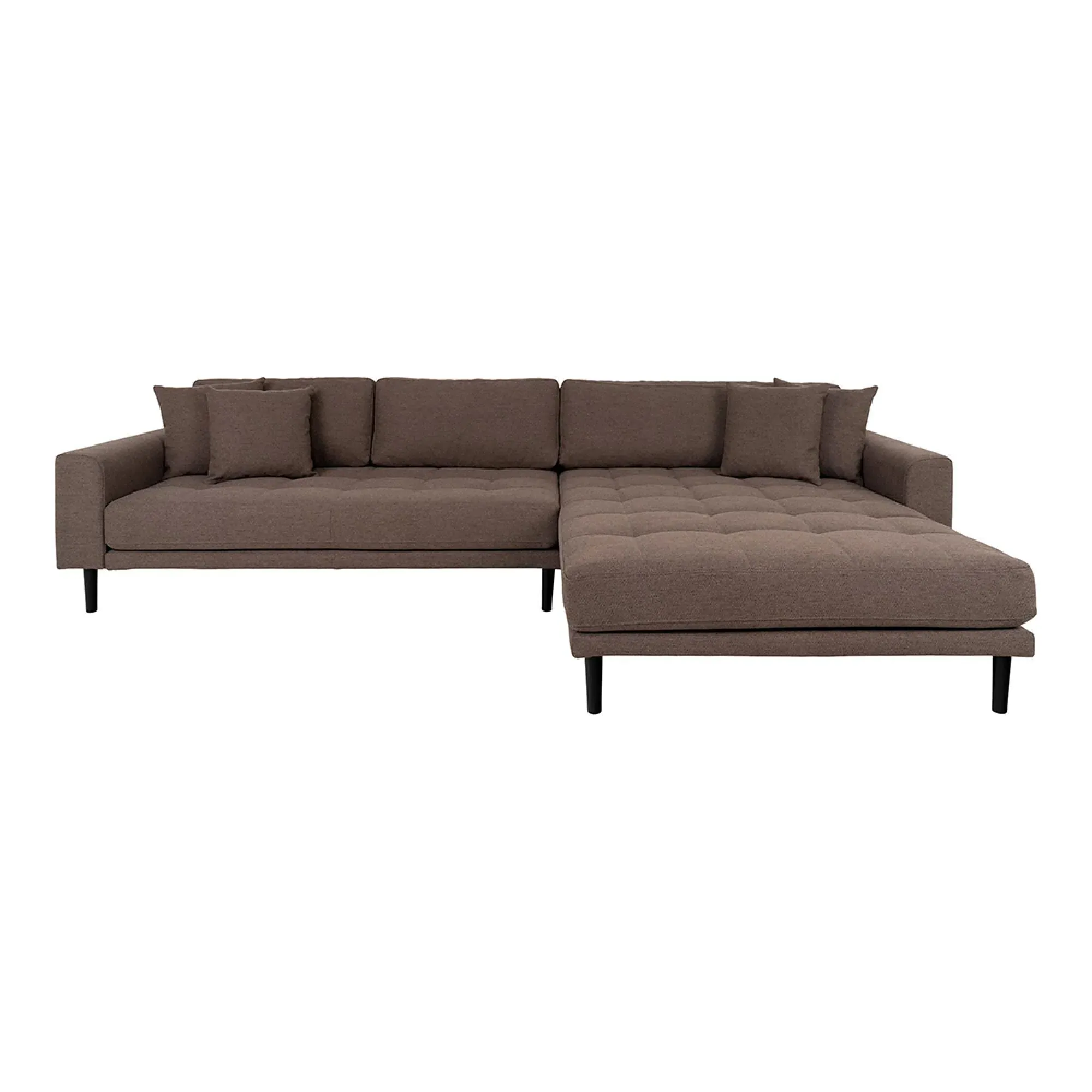Lido LHF Lounge Sofa - Brown, Fabric