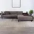 Lido LHF Lounge Sofa - Brown, Fabric