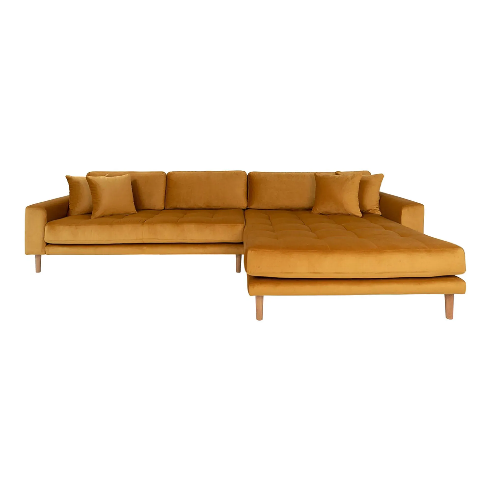 Lido LHF Lounge Sofa - Mustard, Fabric